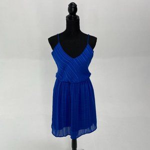 Vintage Royal Blue Rayon Dress